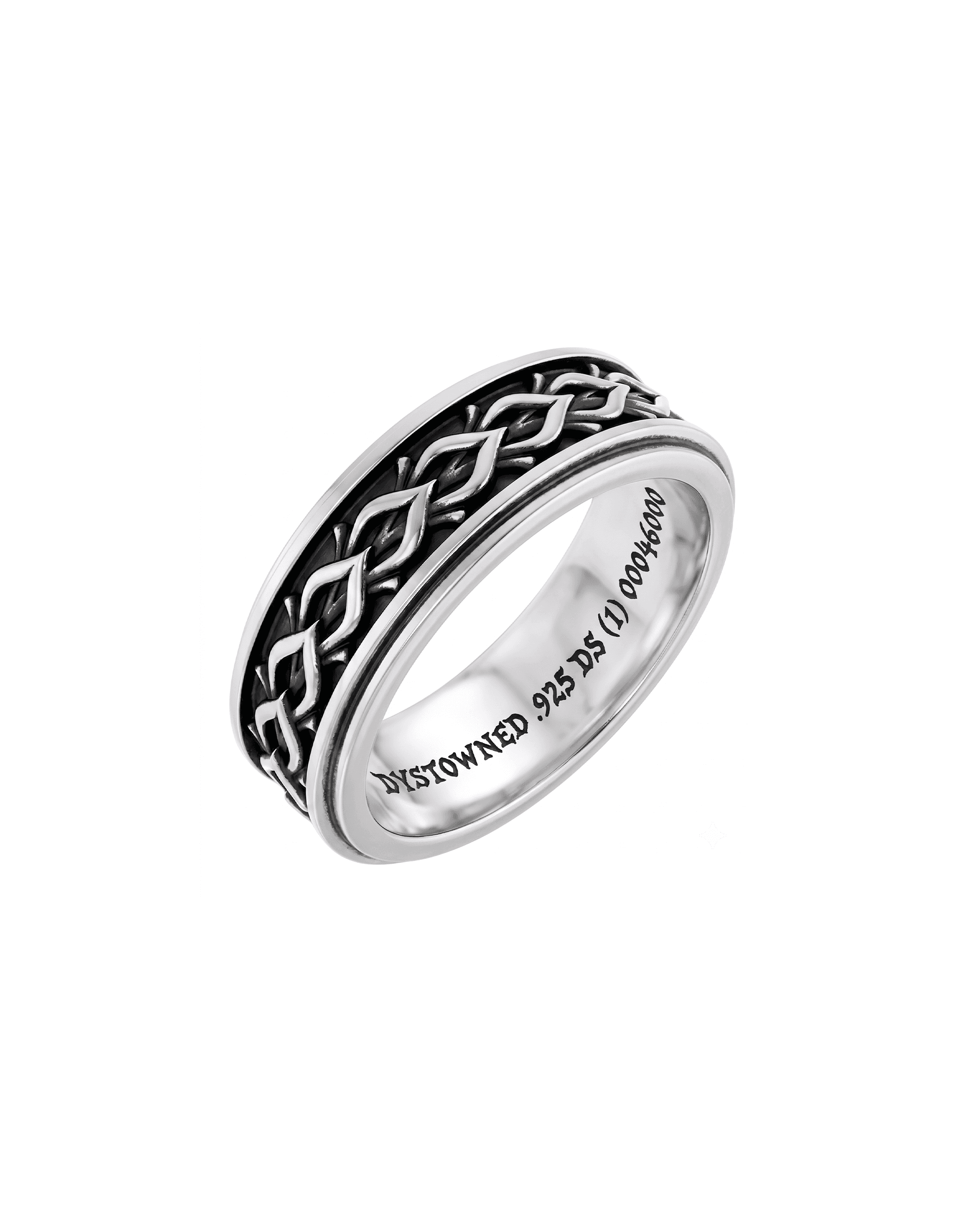 Double Stepped-Edge Sculpted Ring